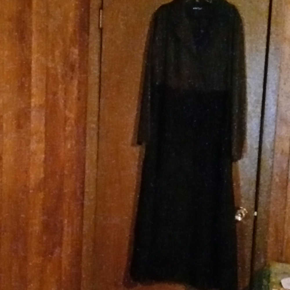 A Black lace dress